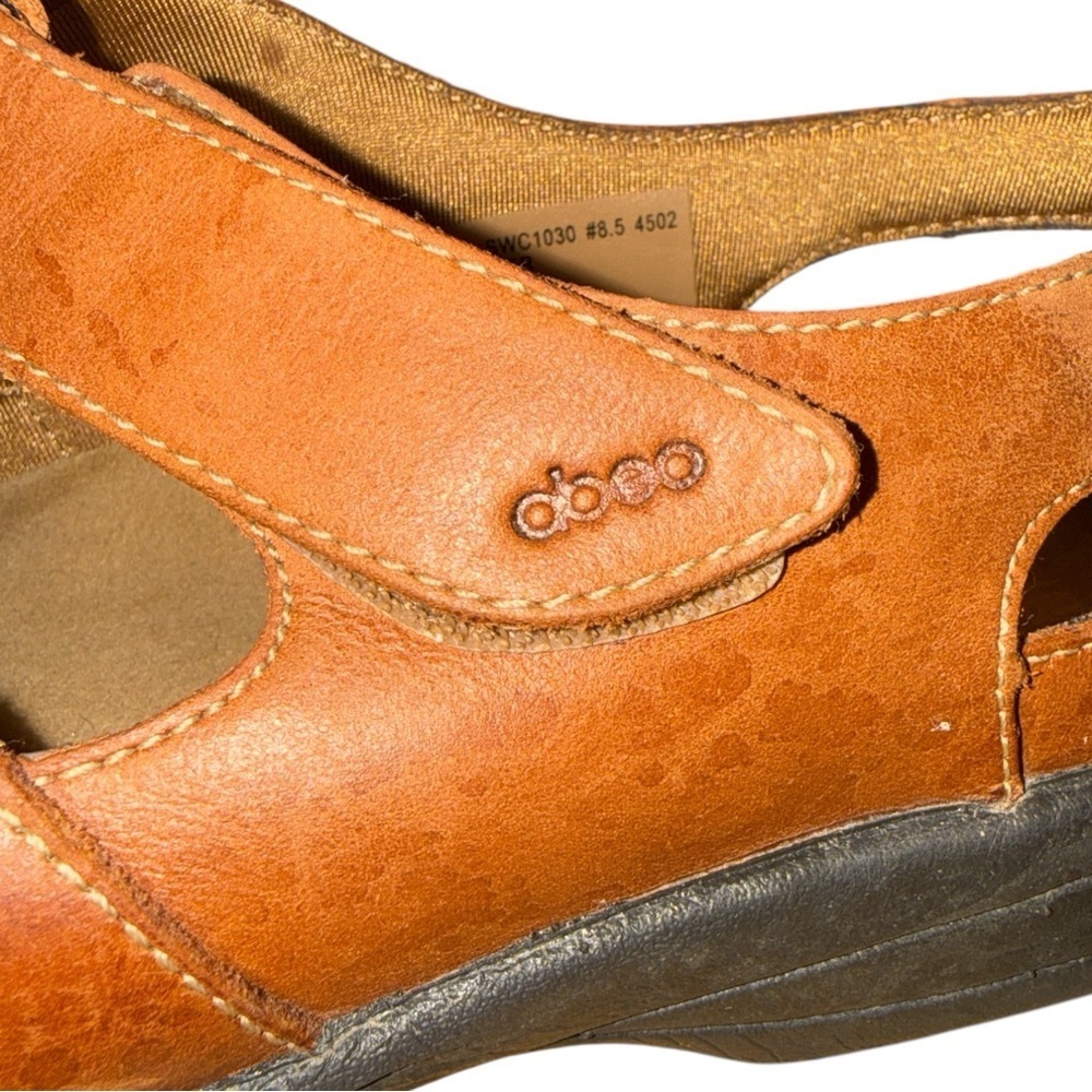 Abeo Pro SmartSystem Tan Leather Fisherman Sandals Velcro Comfort Shoes Size 8.5 - Picture 6 of 9